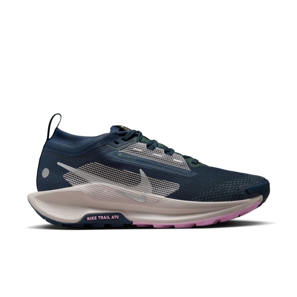 Nike Women's Pegasus Trail 5 GTX Navy Silver Running Shoes FQ0912-400 Size 9 NEW